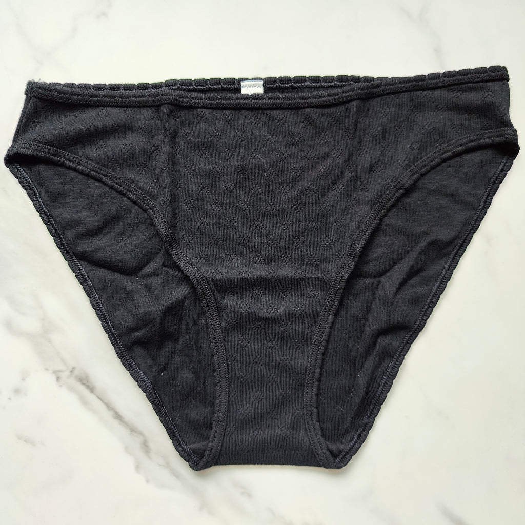 Cotton Heart Pointelle Bikini Panty