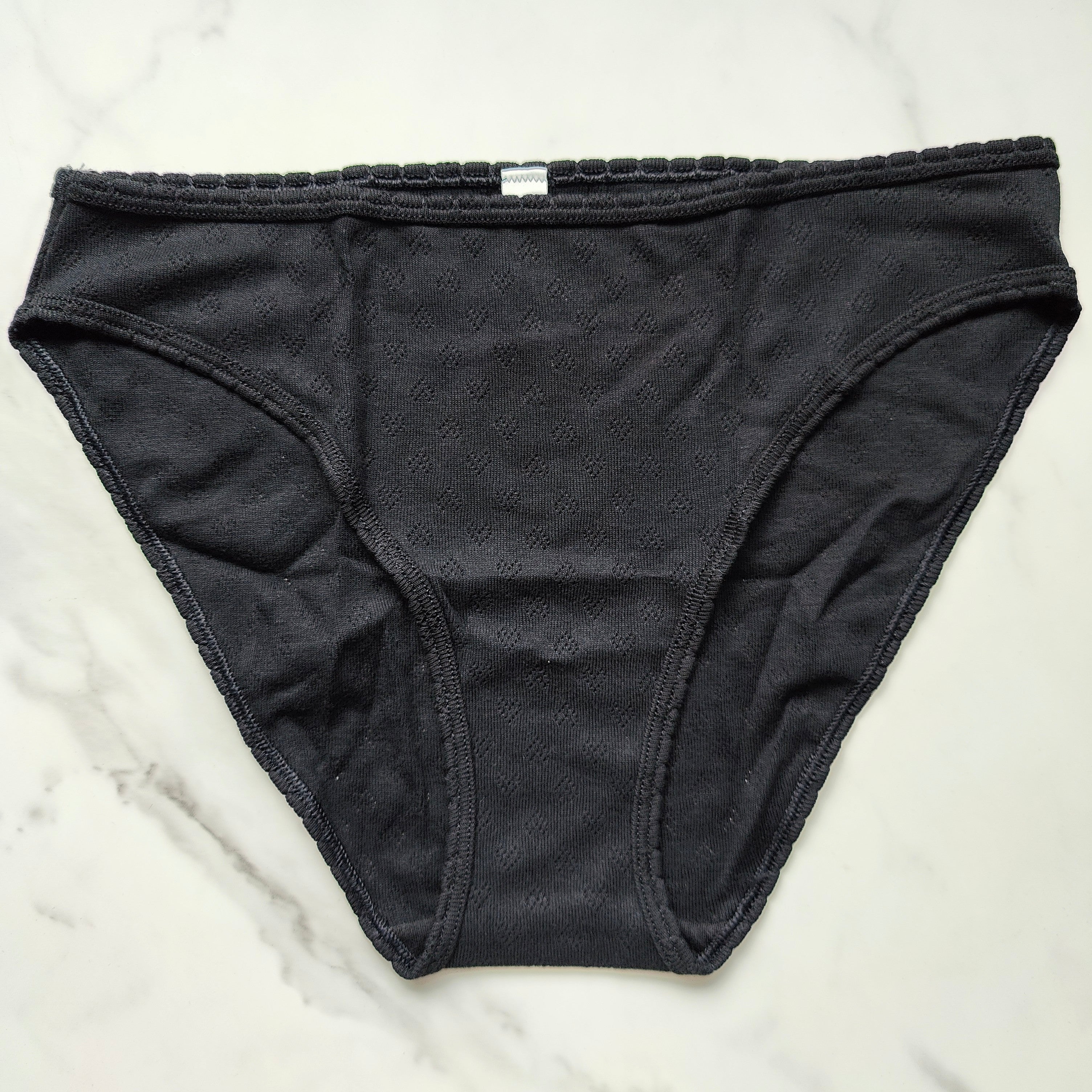 Cotton Heart Pointelle Bikini Panty