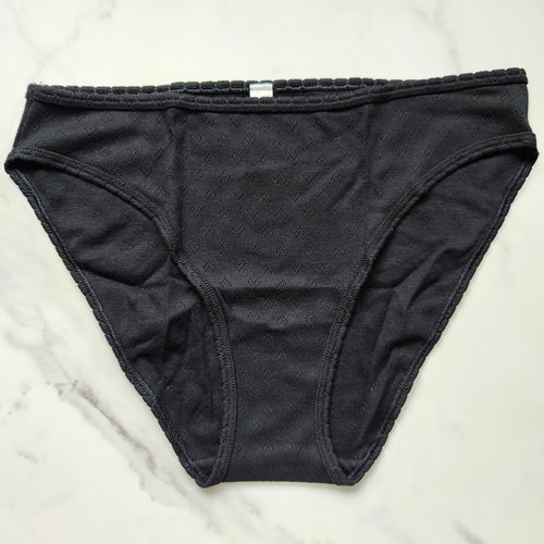 Cotton Heart Pointelle Bikini Panty
