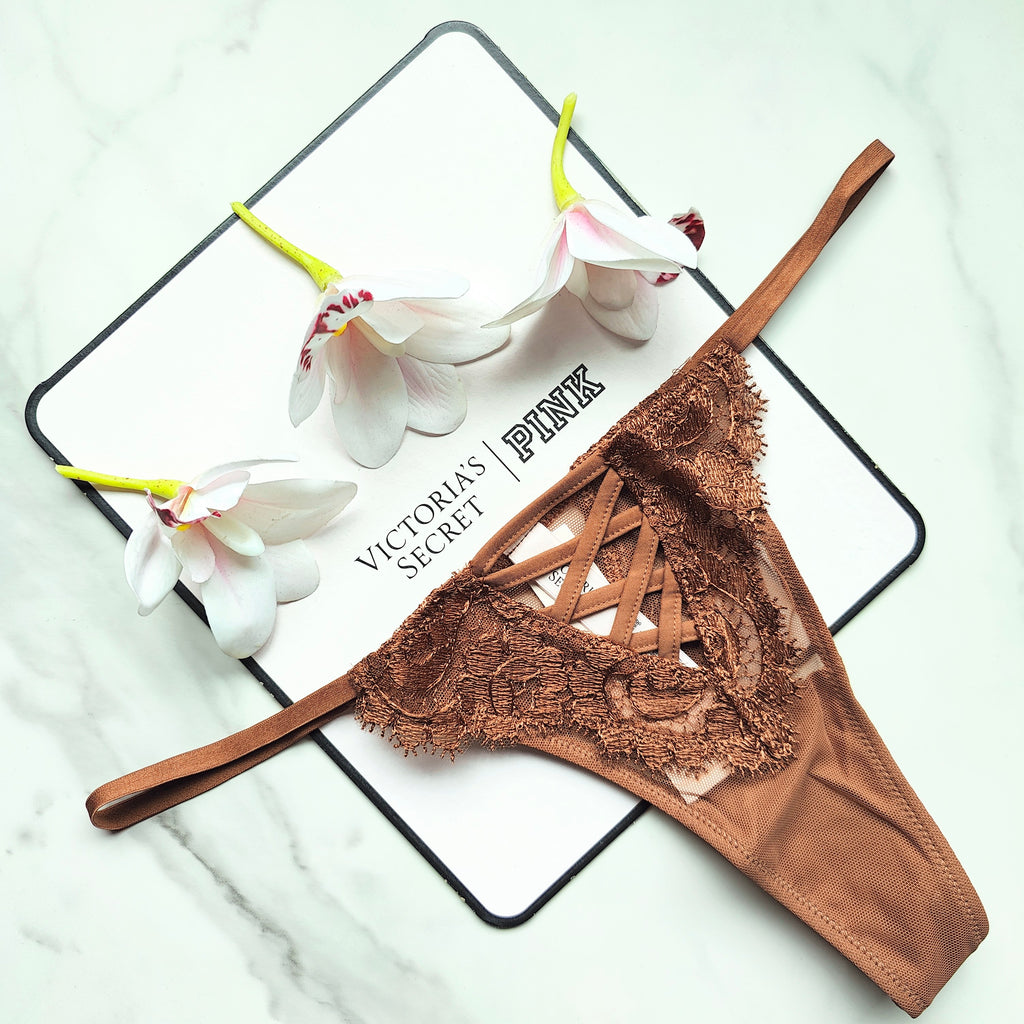 Dream Angels Boho Floral Embroidery Thong Panty