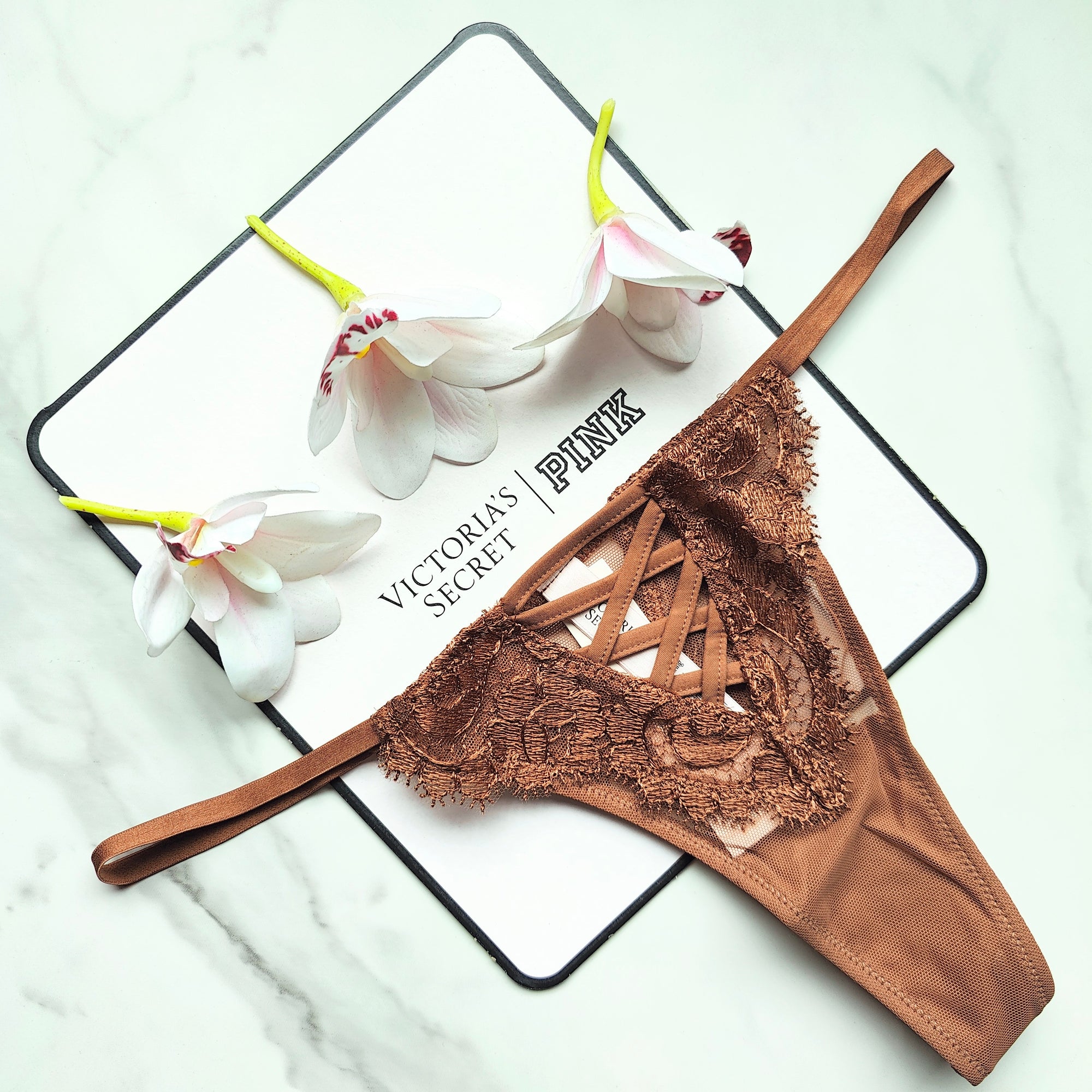 Dream Angels Boho Floral Embroidery Thong Panty