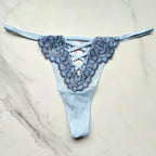 Dream Angels Boho Floral Embroidery Thong Panty