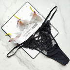 Dream Angels Boho Floral Embroidery Thong Panty