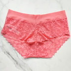 No-Show Floral Lace Hiphugger Panty