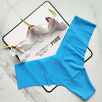 No-Show High-Leg Rib Thong Panty