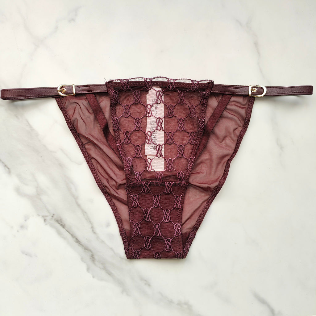Very Sexy Logo Embroidery String Bikini Panty