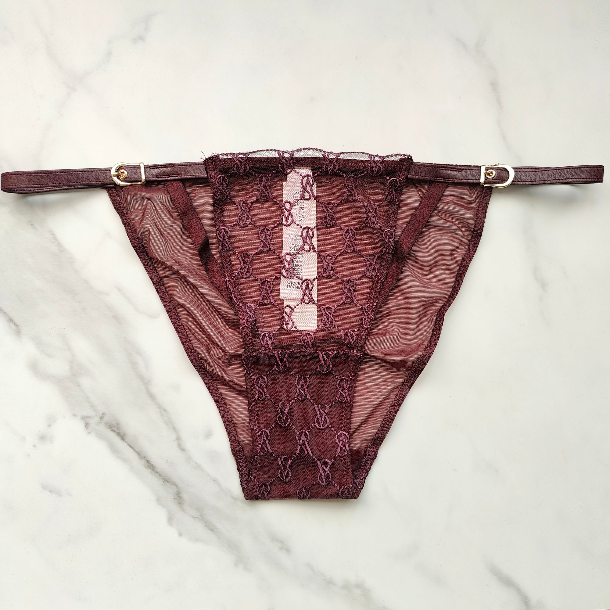 Very Sexy Logo Embroidery String Bikini Panty