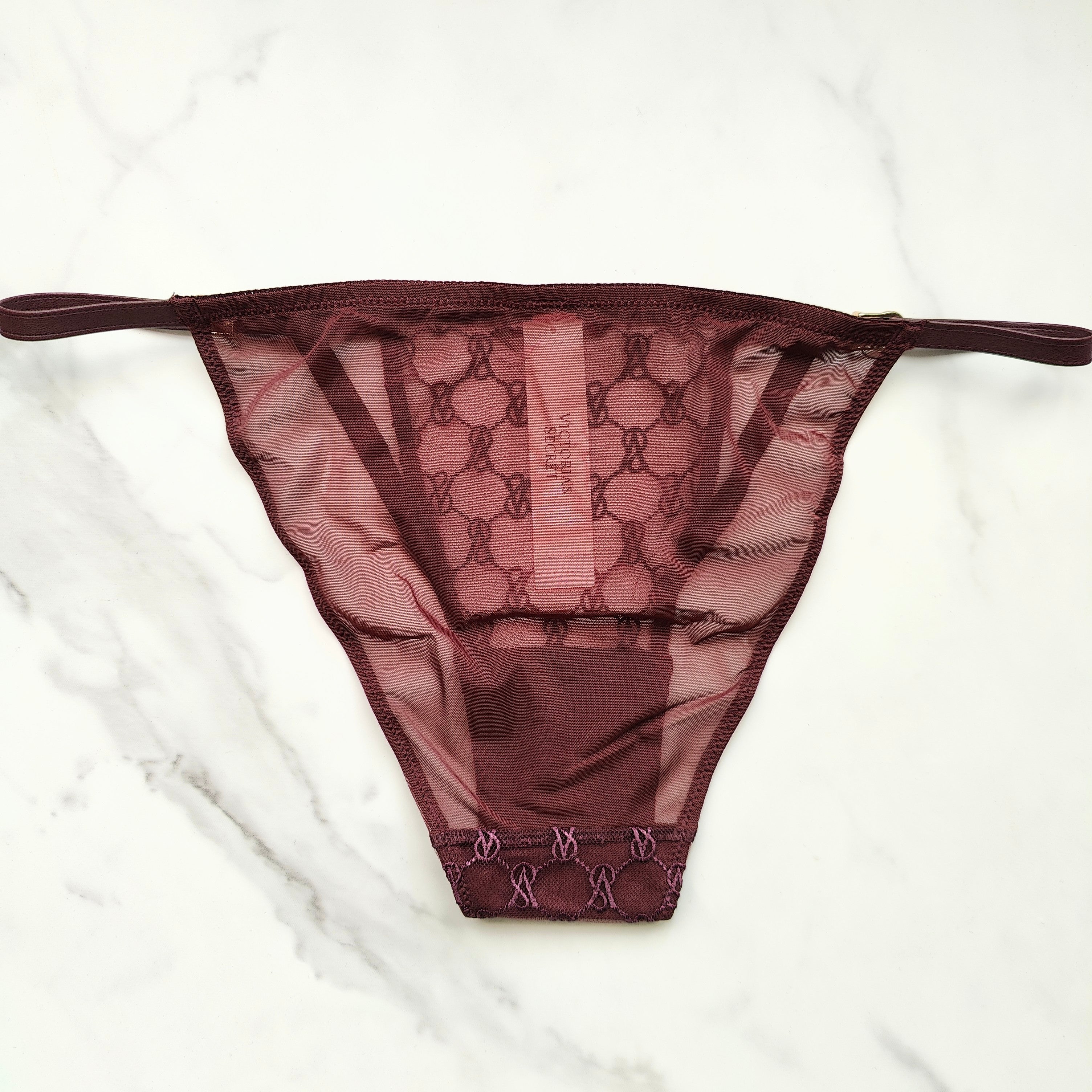 Very Sexy Logo Embroidery String Bikini Panty