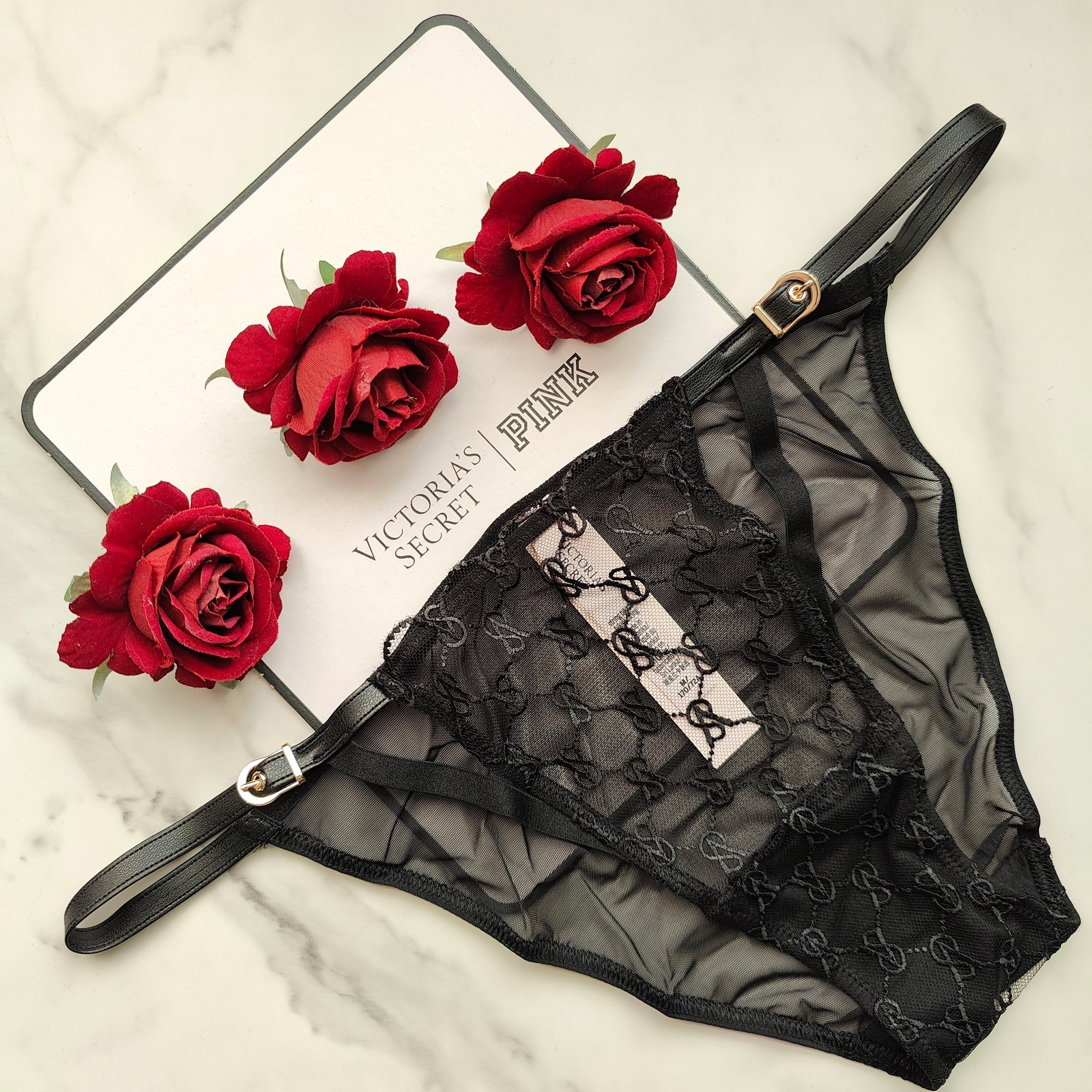 Very Sexy Logo Embroidery String Bikini Panty