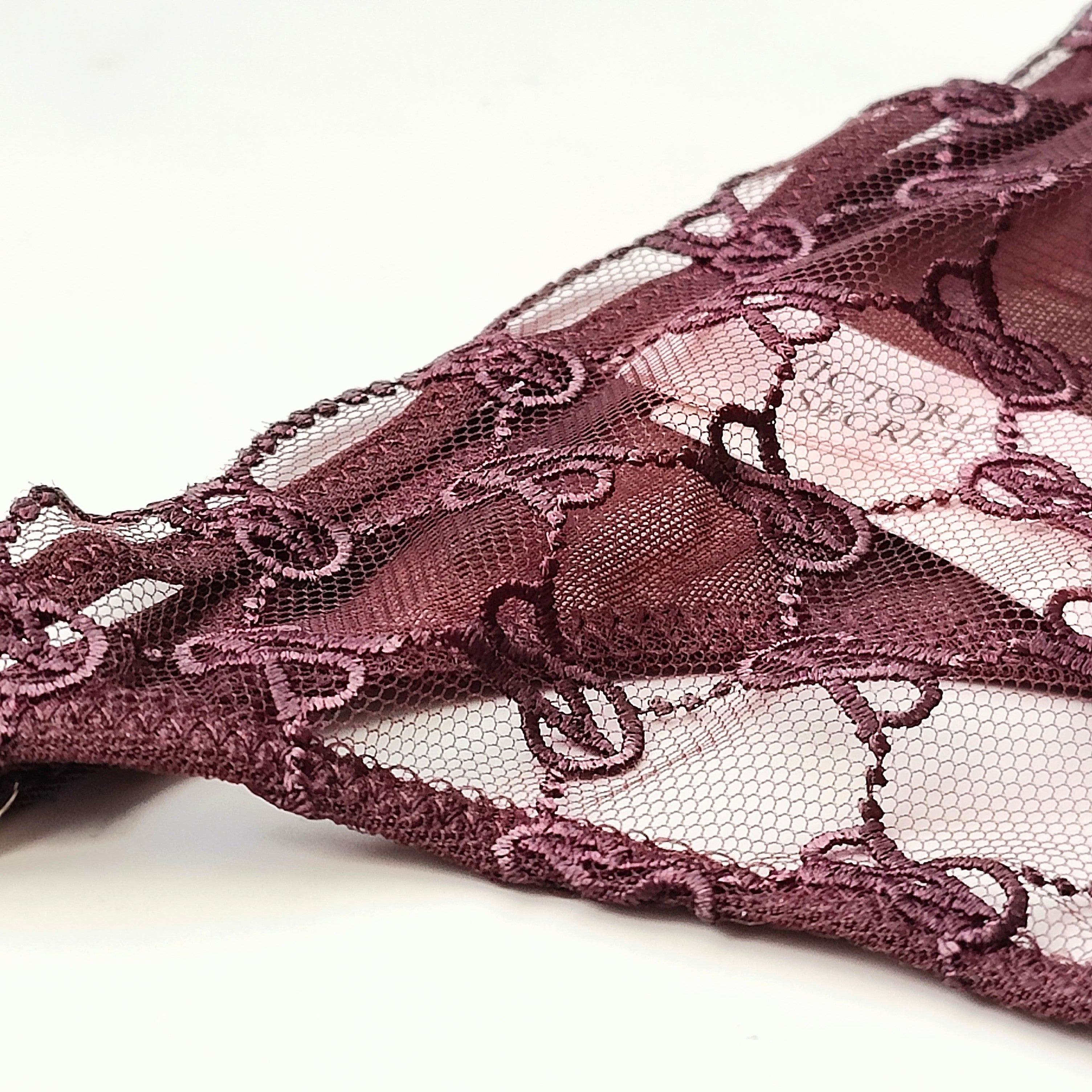 Very Sexy Logo Embroidery Thong Panty