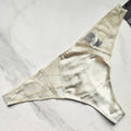 Calvin Klein  CK Black Graphic Floral Lace Thong Panty 