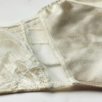 CK Black Graphic Floral Lace Thong Panty