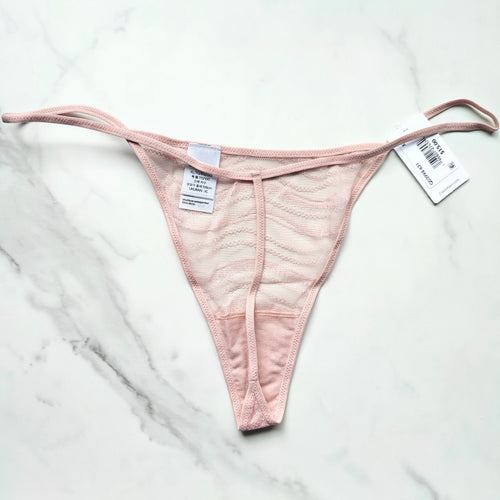Allover Lace String Thong Panty
