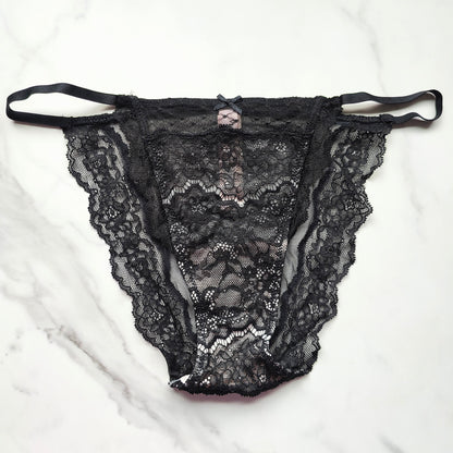 Dream Angels Lace & Mesh Detail String Bikini Panty