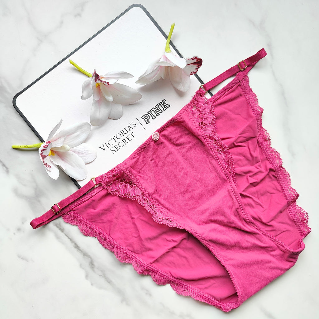 Dream Angels Lace-Trim Adjustable String Bikini Panty
