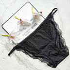 Dream Angels Lace-Trim Smooth String Bikini Panty