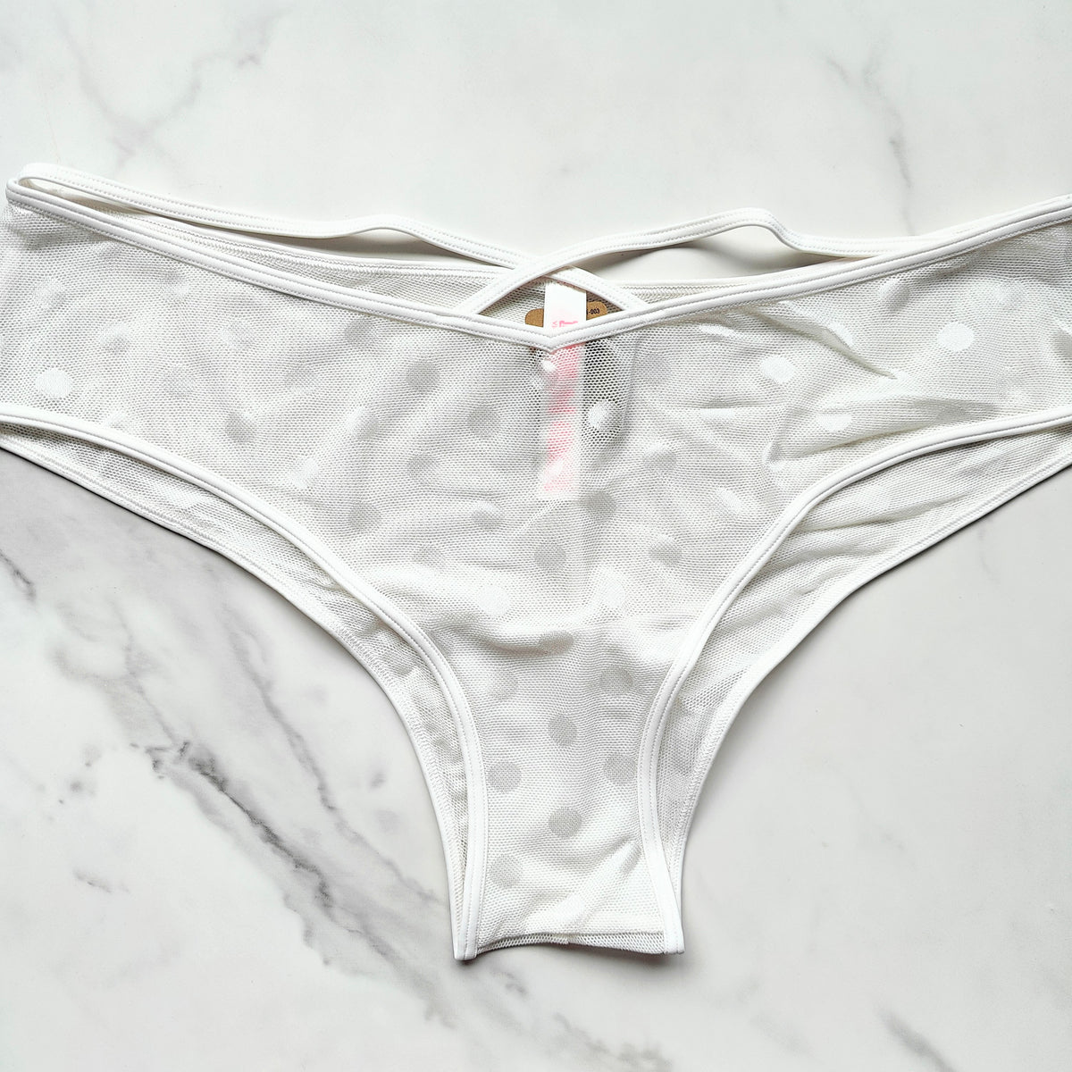 Dot Mesh Cheeky Panty
