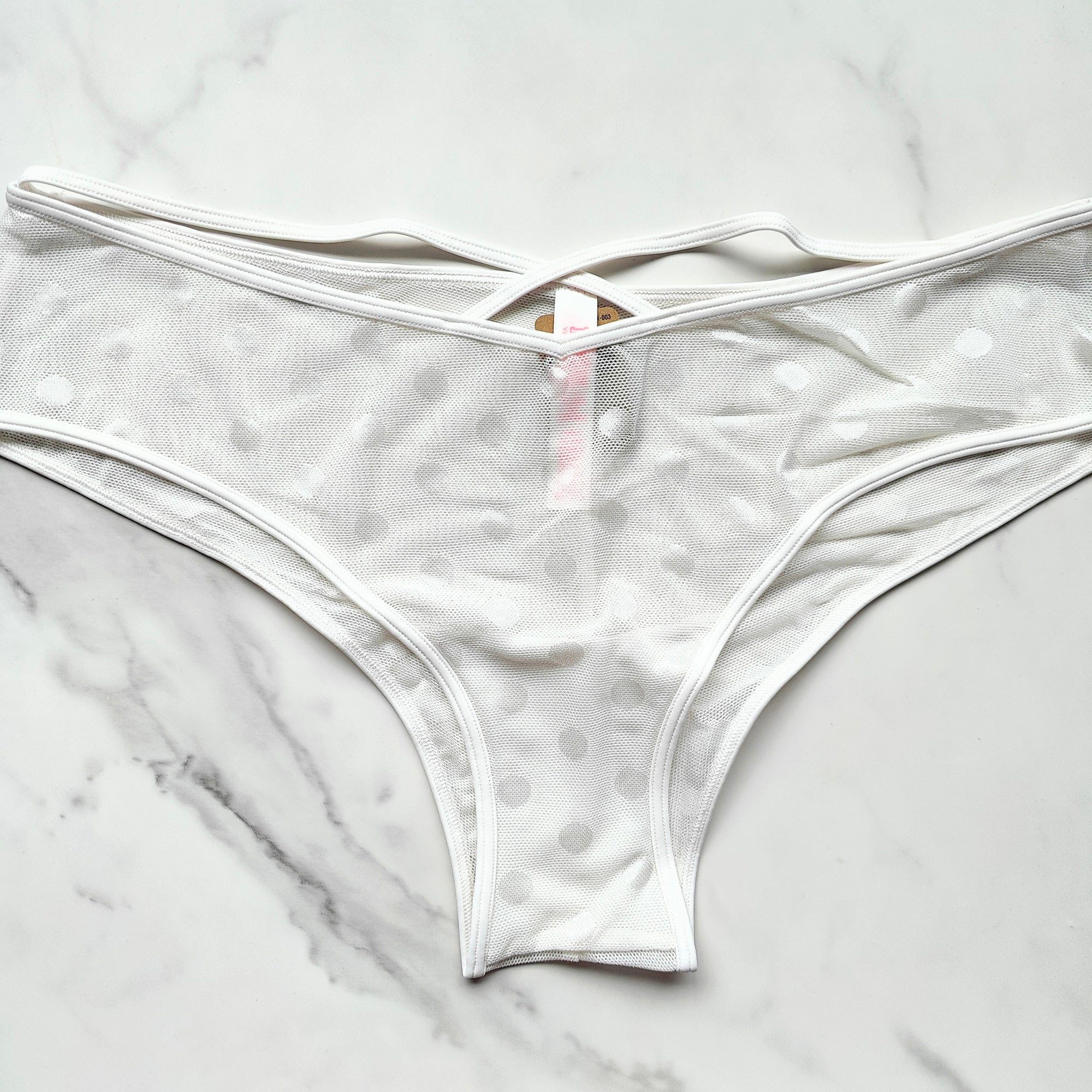 Dot Mesh Cheeky Panty
