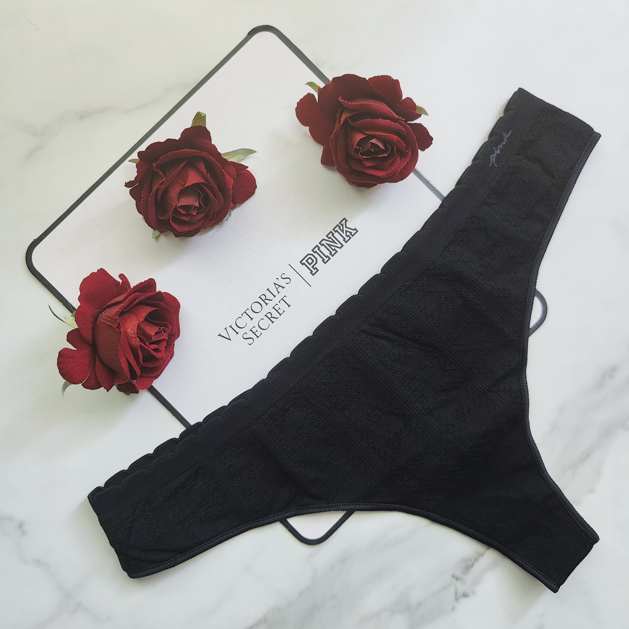Pointelle Seamless Thong Panty