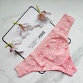 Seamless Print Thong Panty