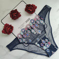Victoria's Secret  Dream Angels Bejeweled Embroidery Cheekini Panty 