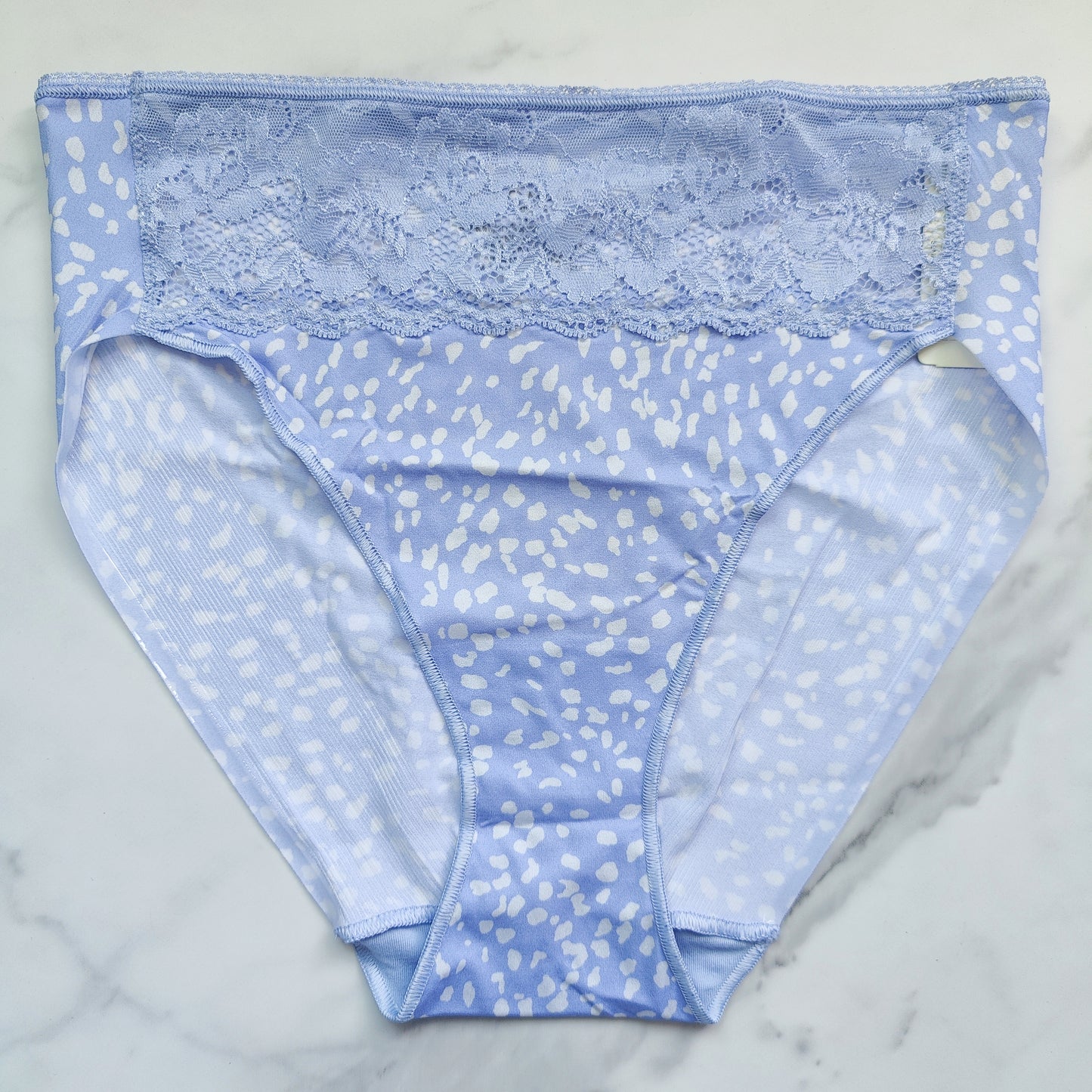 Vanishing Edge Microfiber with Lace High Leg Panty