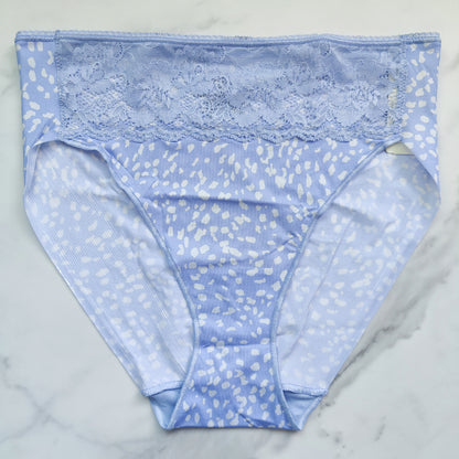 Vanishing Edge Microfiber With Lace High-Leg Brief Panty