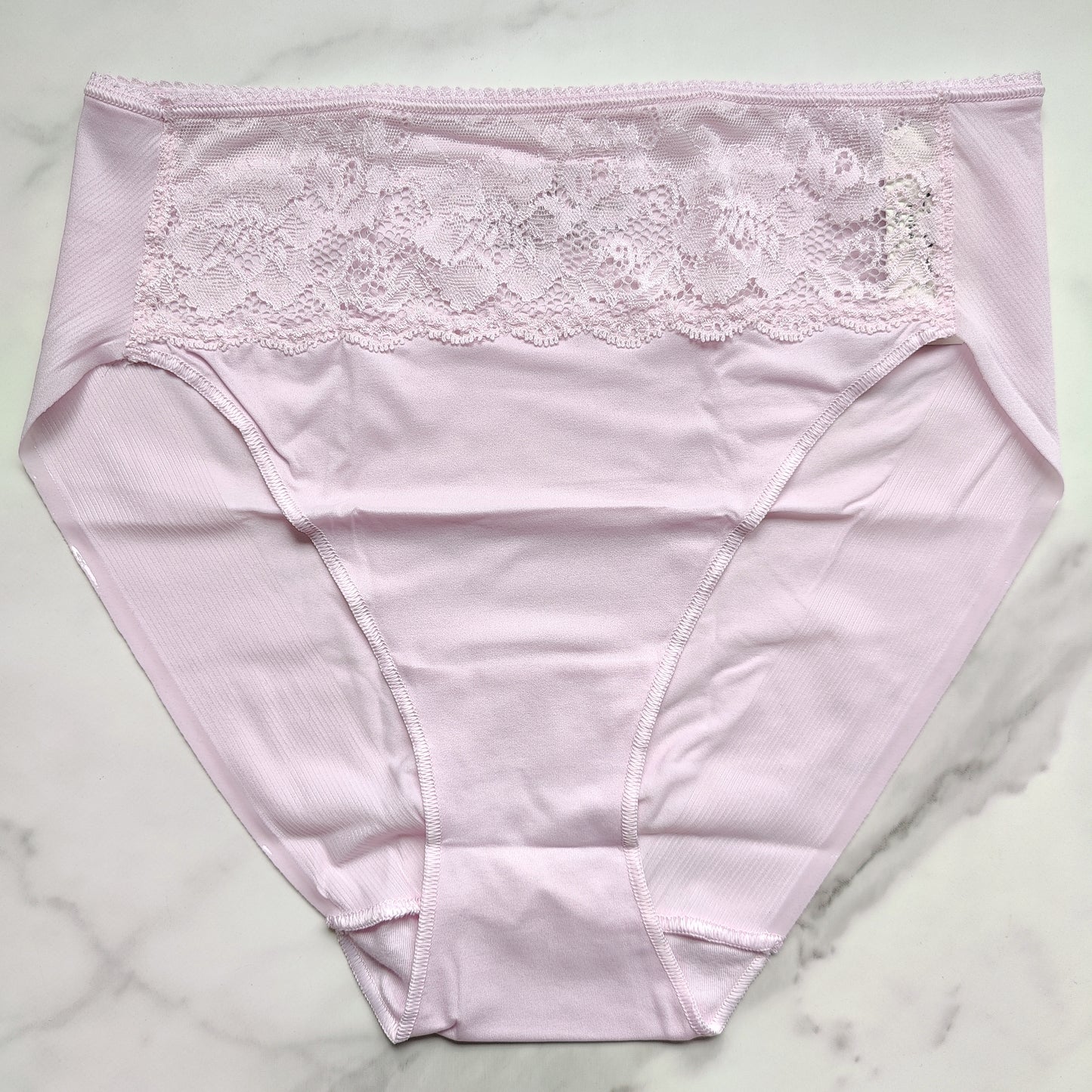 Vanishing Edge Microfiber With Lace High-Leg Brief Panty