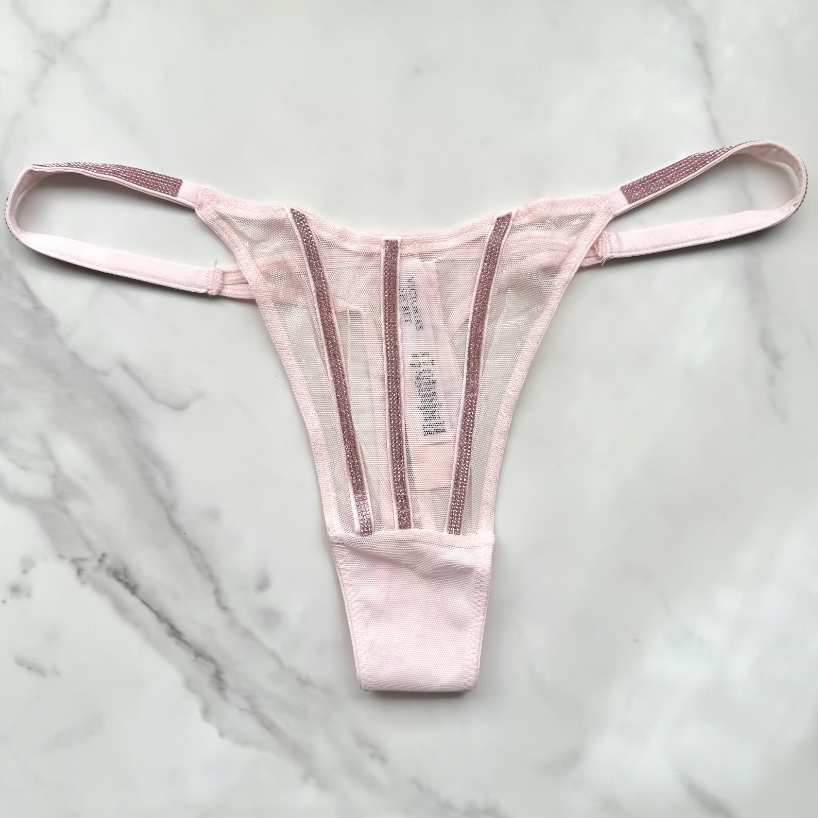 Victoria's Secret  Very Sexy Sheer Shine Thong Panty 