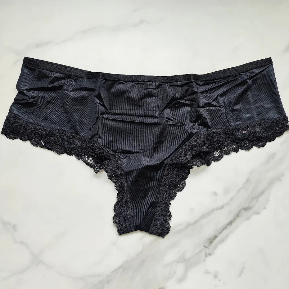 Victoria's Secret  Very Sexy T-Back Lace-Trim Cheeky Panty 