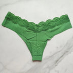 PINK Victoria's Secret  Lace Waistband No-Show Thong Panty 