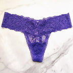 Victoria's Secret  The Lacie Posey Lace-Up Lace Thong Panty 