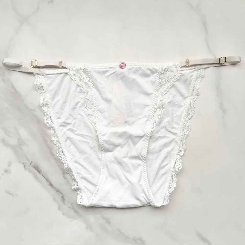 Victoria's Secret  Dream Angels Lace-Trim Adjustable String Bikini Panty 
