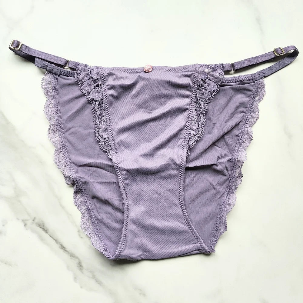 Victoria's Secret  Dream Angels Lace-Trim Adjustable String Bikini Panty 