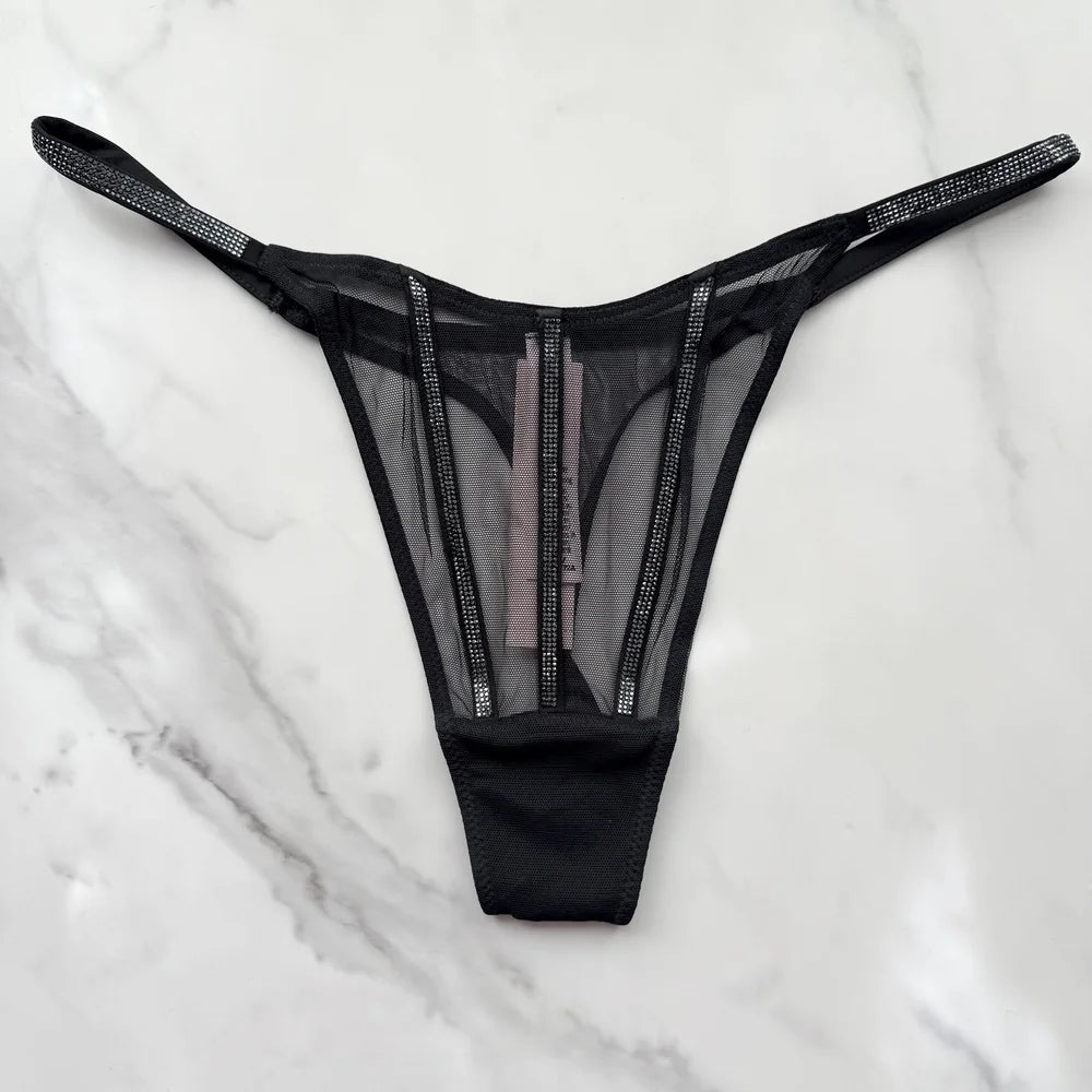 Victoria's Secret  Very Sexy Sheer Shine Thong Panty 