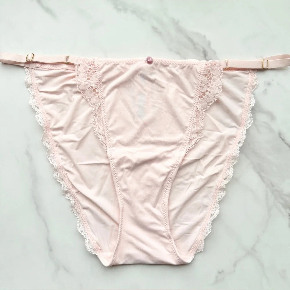 Victoria's Secret  Dream Angels Lace-Trim Adjustable String Bikini Panty 