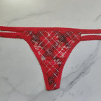 PINK Victoria's Secret  Classic Lace Strappy Thong Panty 