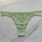 PINK Victoria's Secret  Classic Lace Strappy Thong Panty 