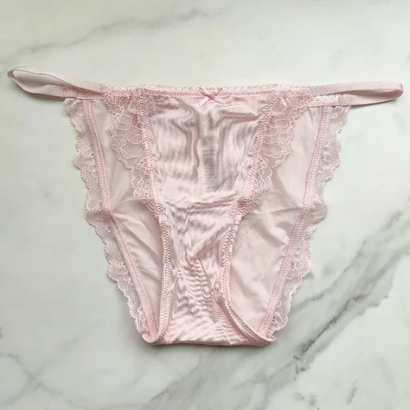 Dream Angels Lace-Trim Smooth String Bikini Panty