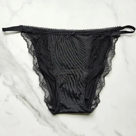 Dream Angels Lace-Trim Smooth String Bikini Panty