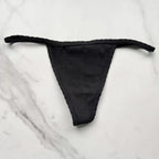 Cotton Heart Pointelle V-String Panty