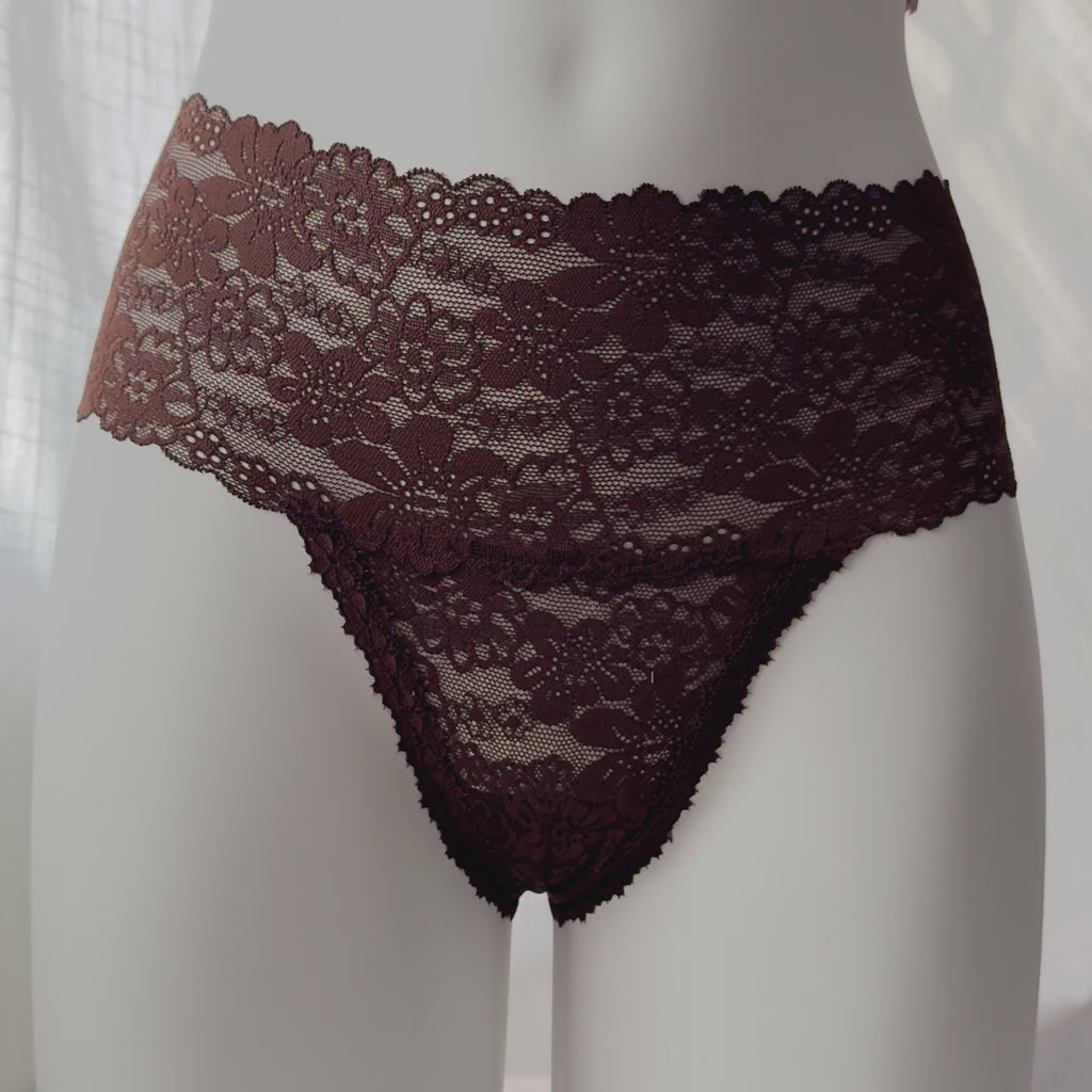 Wink Wide-Waist Lace Thong Panty