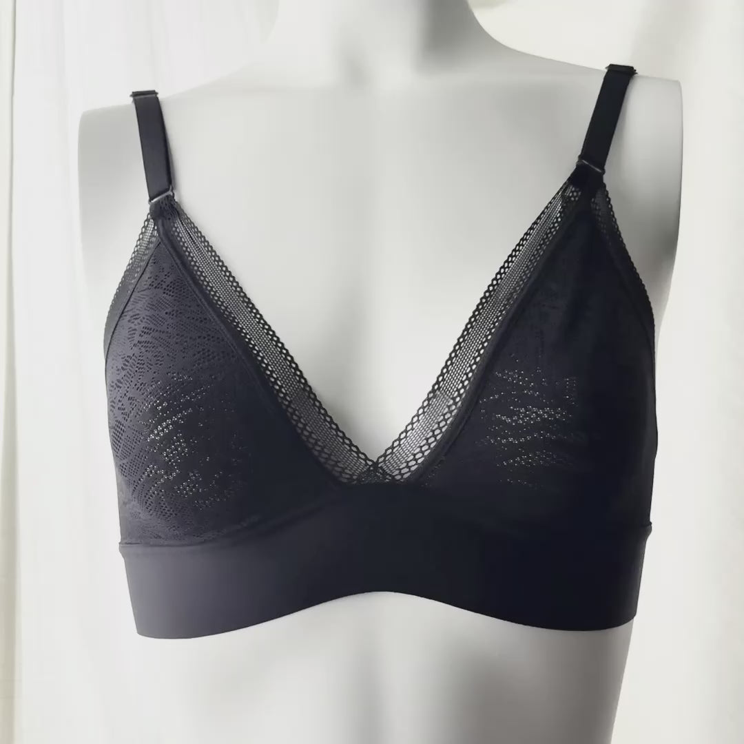 Triangle Bralette With Lace
