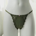 Dream Angels Lace-Trim Adjustable V-String Panty