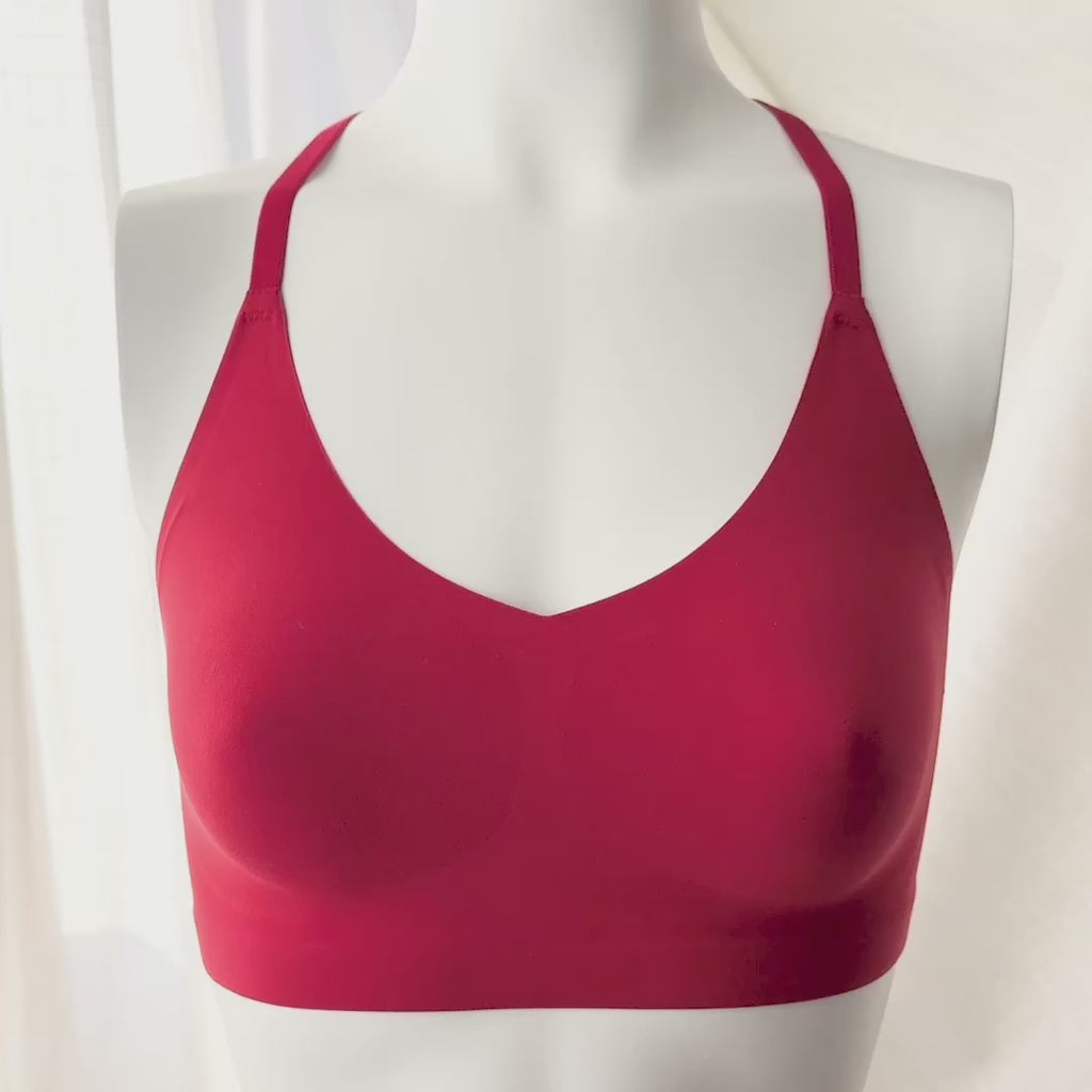 Enbliss Racerback Bralette With Lace Back