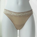 Vanishing Edge Microfiber With Lace Thong Panty