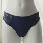 No-Show Lace-Trim Thong Panty