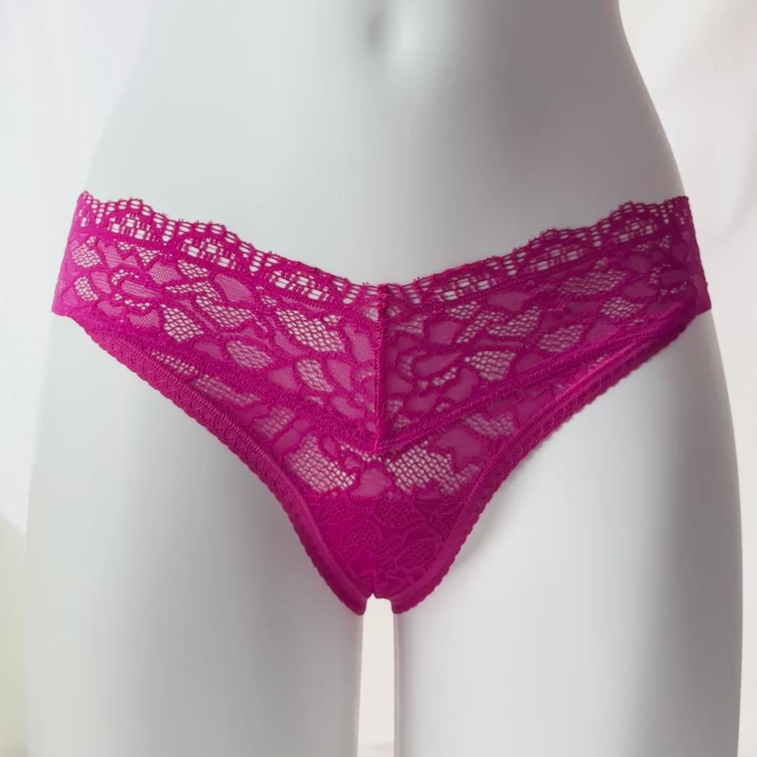 Embraceable Enchanting All-Over Lace Thong Panty