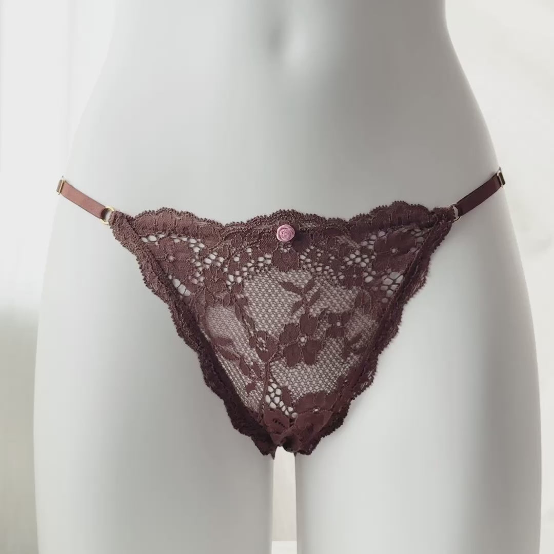 Dream Angels Lace Adjustable String Bikini Panty