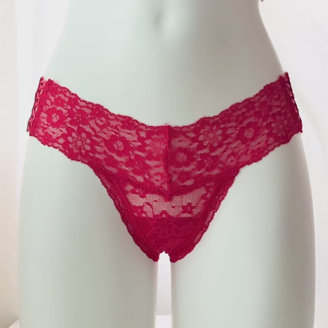 The Lacie Posey Lace Side Lace-Up Thong Panty